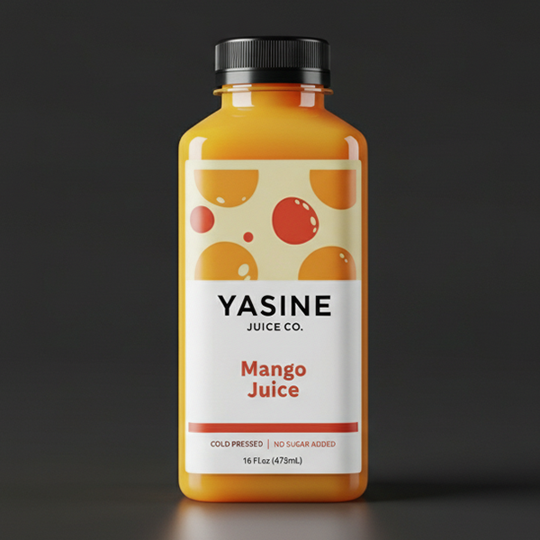 芒果汁 標籤貼紙